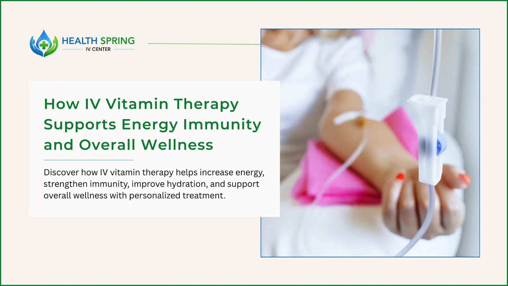 IV Vitamin Therapy for Energy Immunity and Wellness